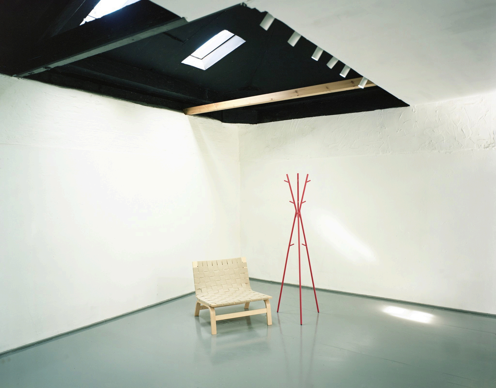The contemporary gallery space at Works and Projects at Archway
